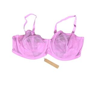 Skims Ultra Fine Mesh Strapless Bra Petal 42DD New